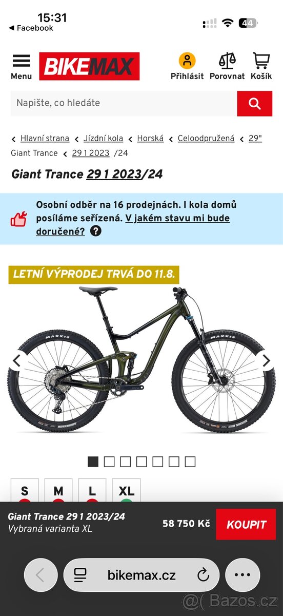 Giant Trance 29 1 2023-24 M | Fox Performance | Shimano SLX - 13