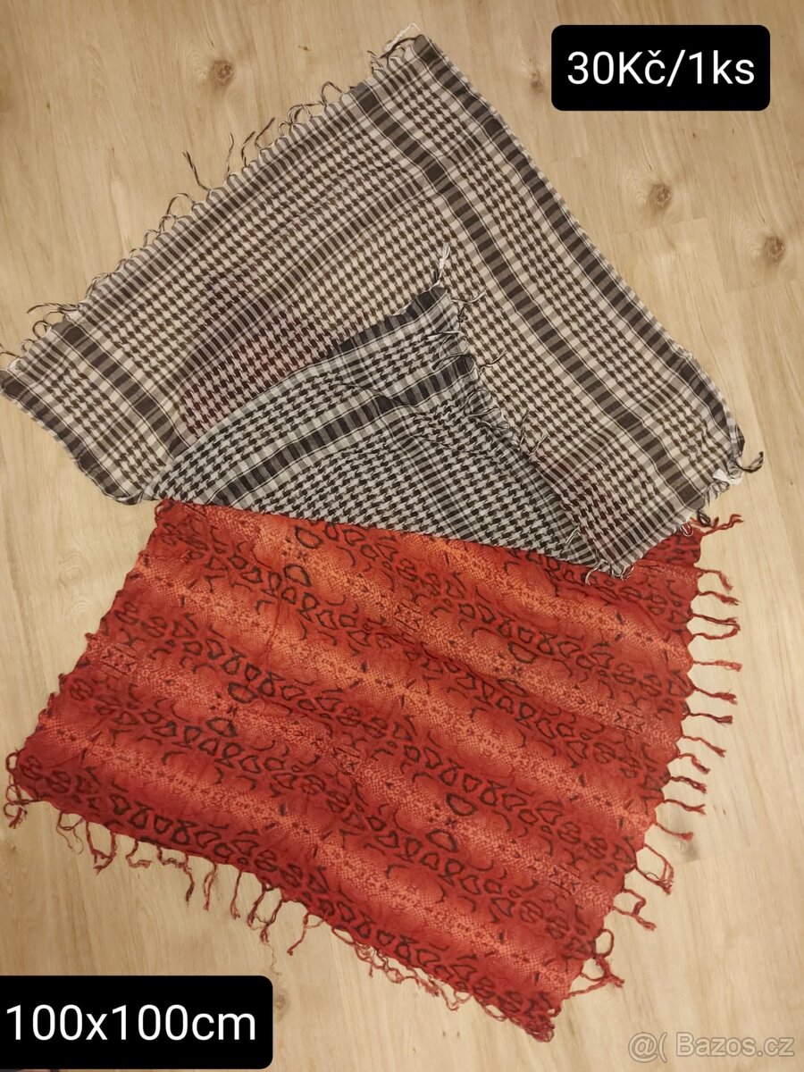 Oblečení velikost S,kšiltovka šátek šál čepice - 13