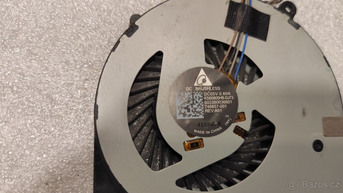 HP 350 355 G1 G2 chladič ventilátor, wifi, konektor, baterie - 13