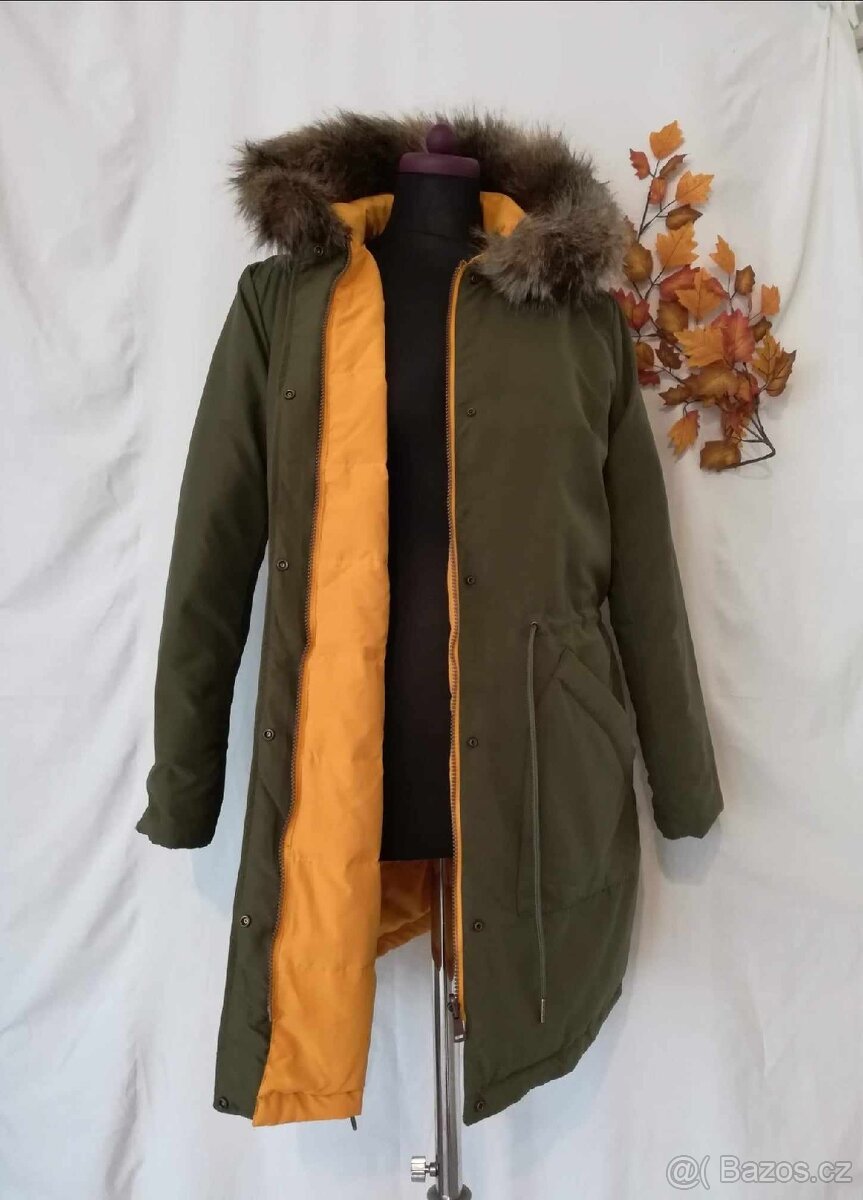 Péřová zimní oboustranná parka nová vel.38/40 - 13