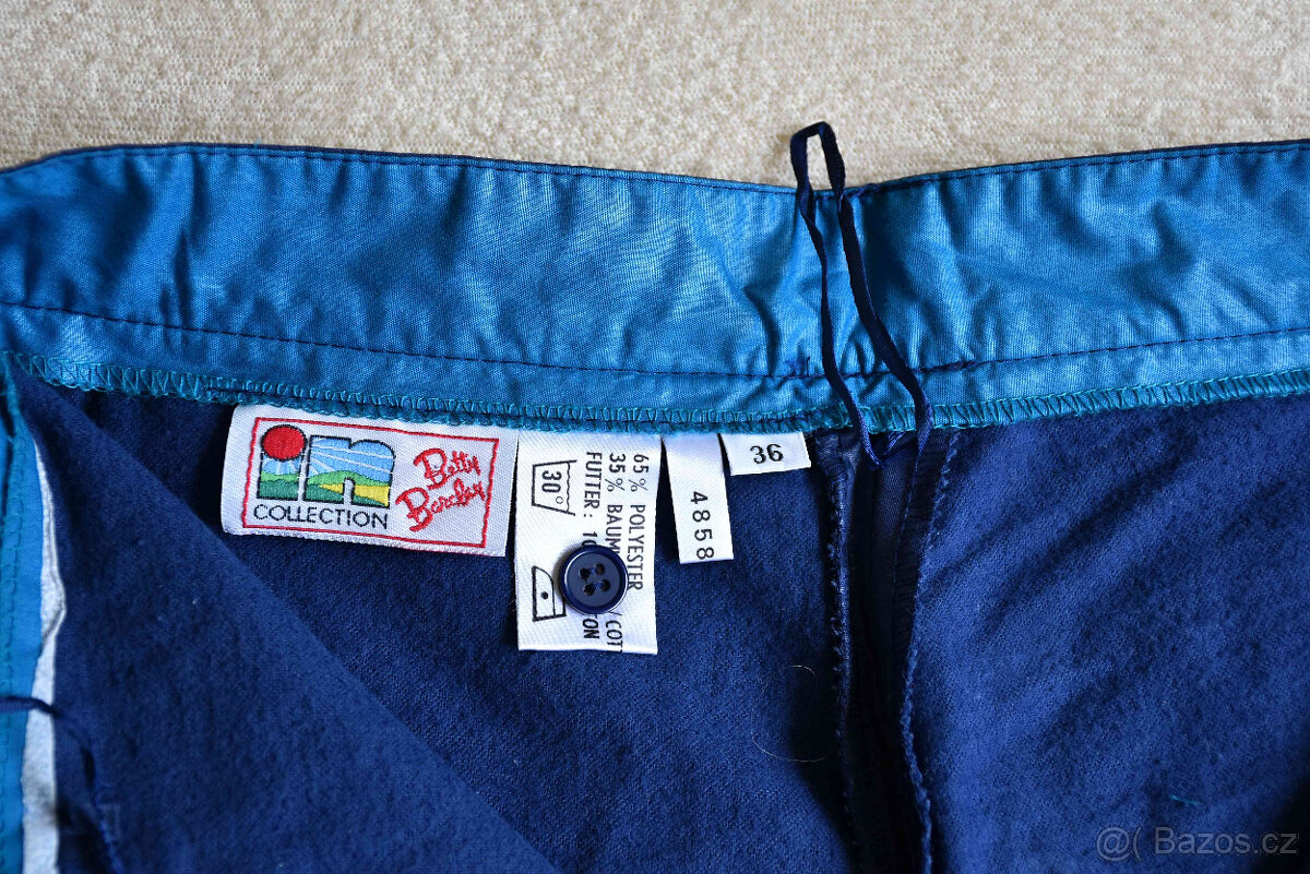 Béžové slim kalhoty Benetton a zateplené Betty Barclay S - 13