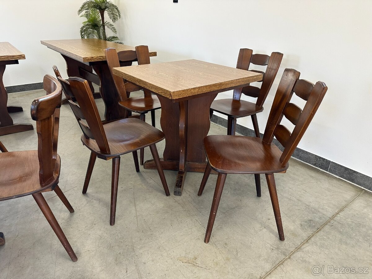 Restaurační stoly + židle PROFI GASTRO Kason, TON - 13