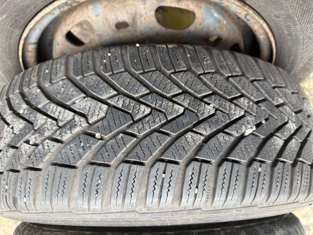 Zimní sada Škoda Fabia - 185/60/14 - 5x100 - vzorek 6mm - 13