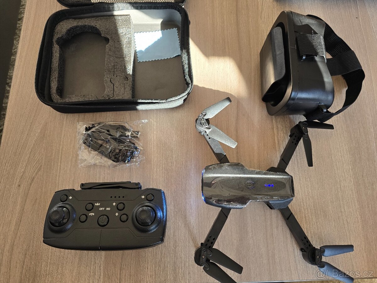Dron Professinal dual kamera + box s příslušenstvím + VR - 13