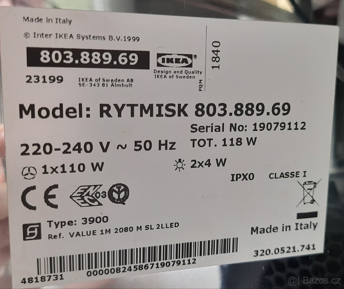 Digestoř nerez Zn. Ikea Rytmisk - 13