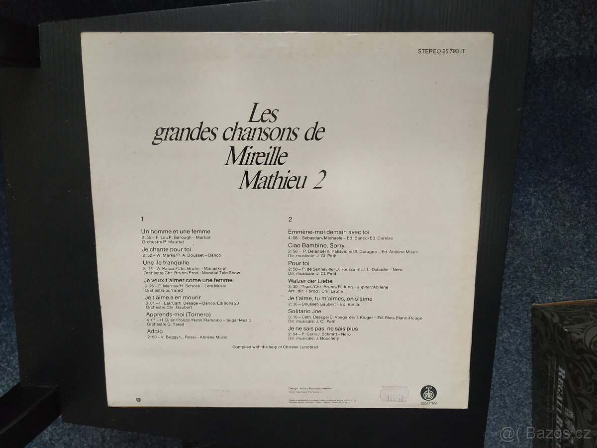Aznavour Becaud Mathieu LP desky - 13