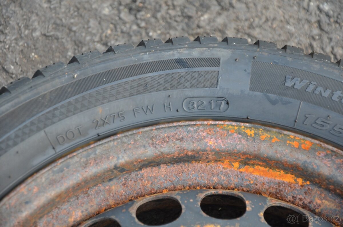 Audi A2 - originální zimní kola 15", 155/65 R15 - 13