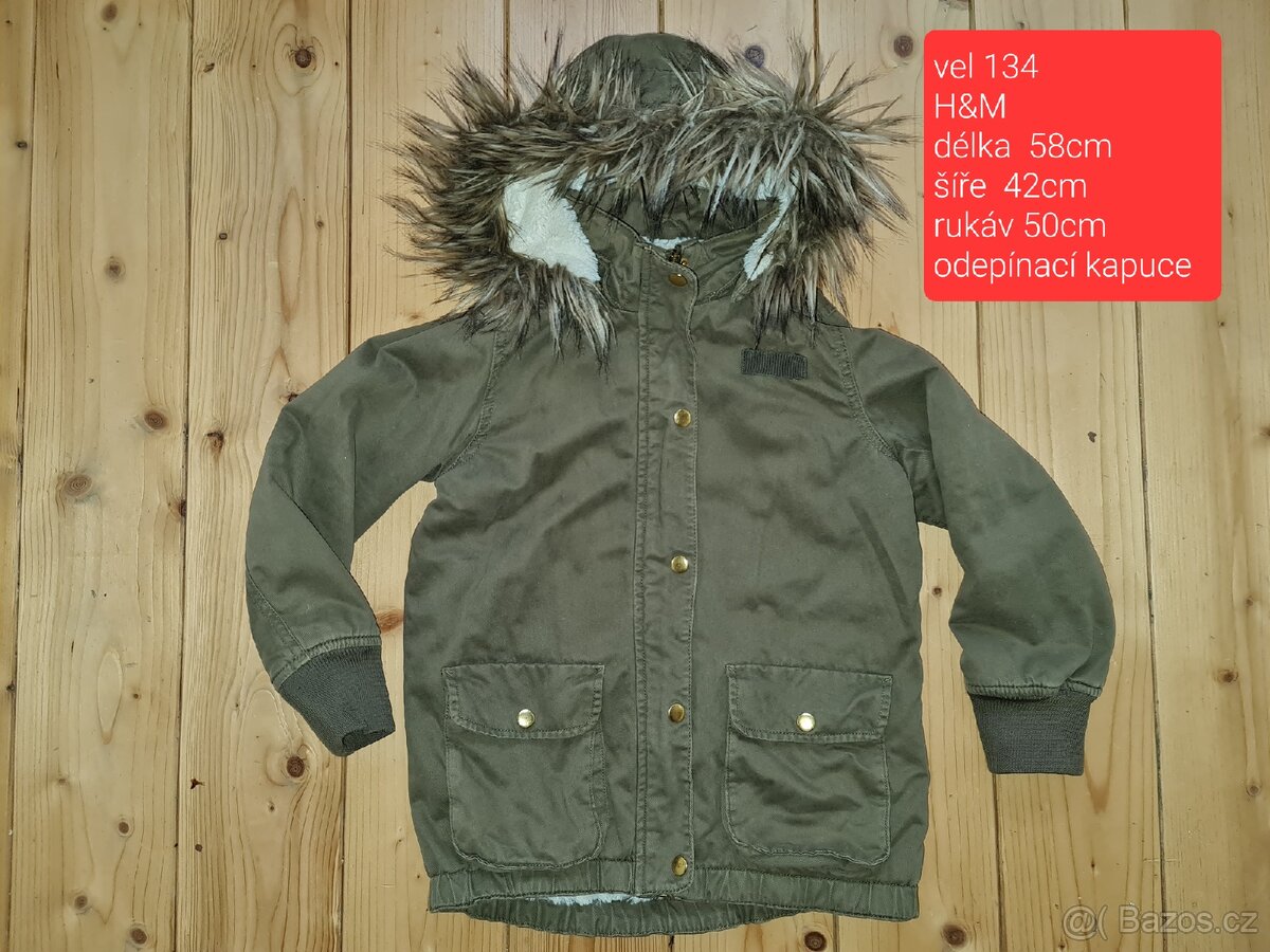 Vel 134-140 dívčí parky, kabáty - 13