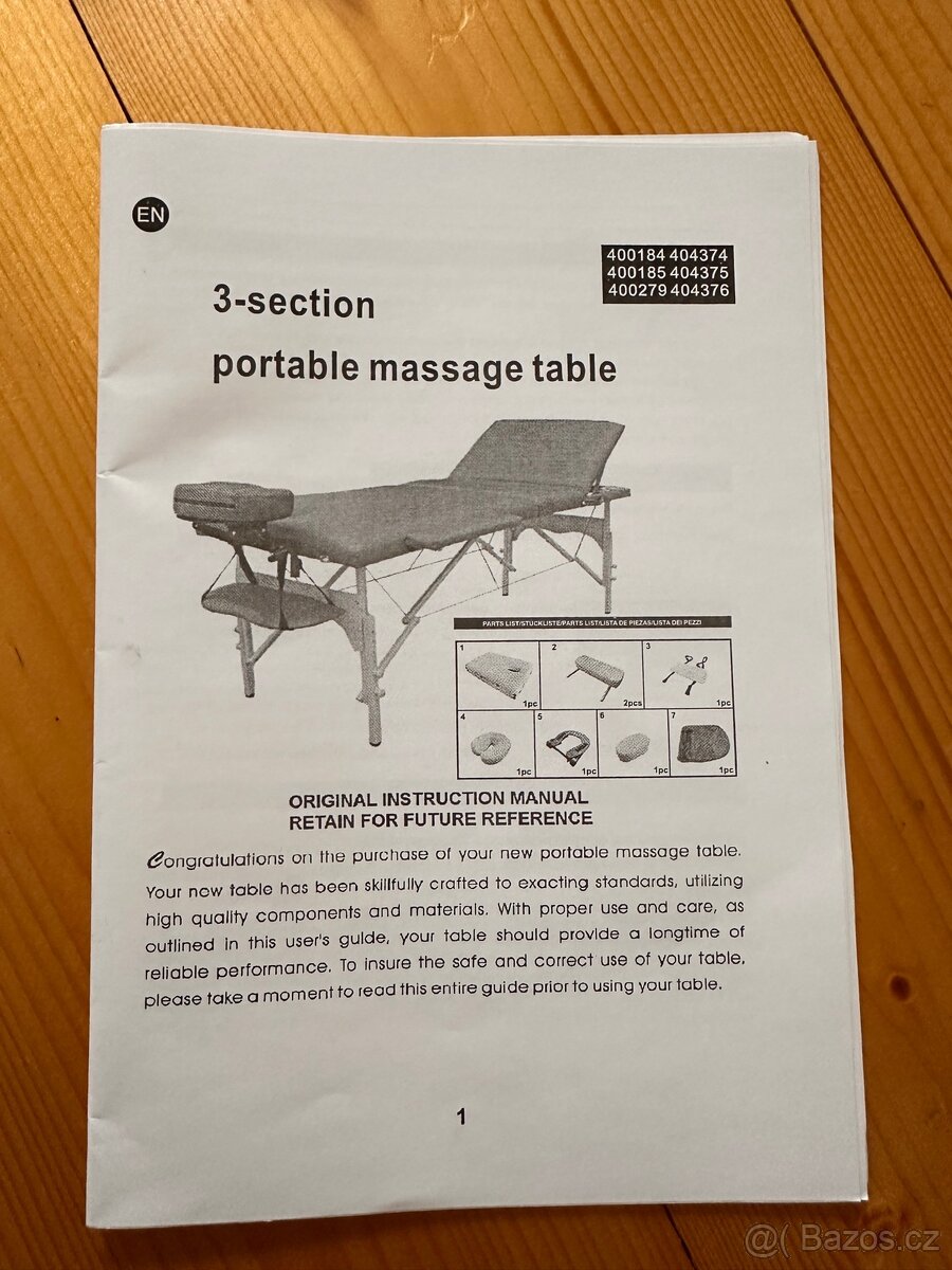 Masazni lehátko- přenosné - 13