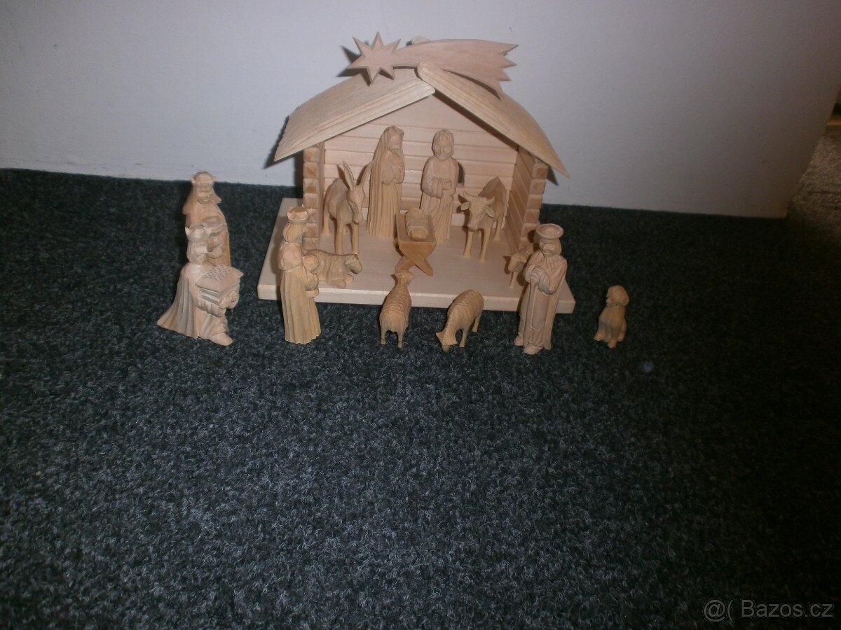 Ručně vyřezávaný český betlém 14a2 - 13