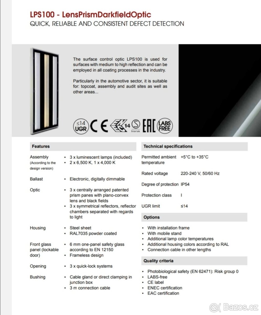 Profesionální osvětlení dílen SURFACE CONTROL - 13