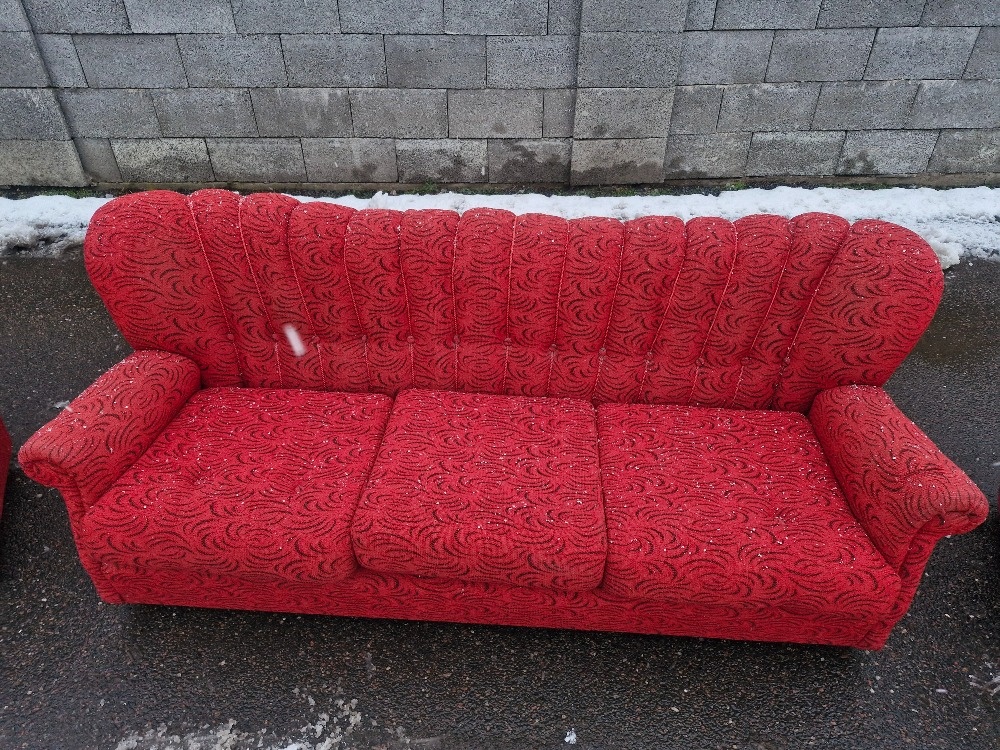 Krasny retro set gauc a kresla - 13