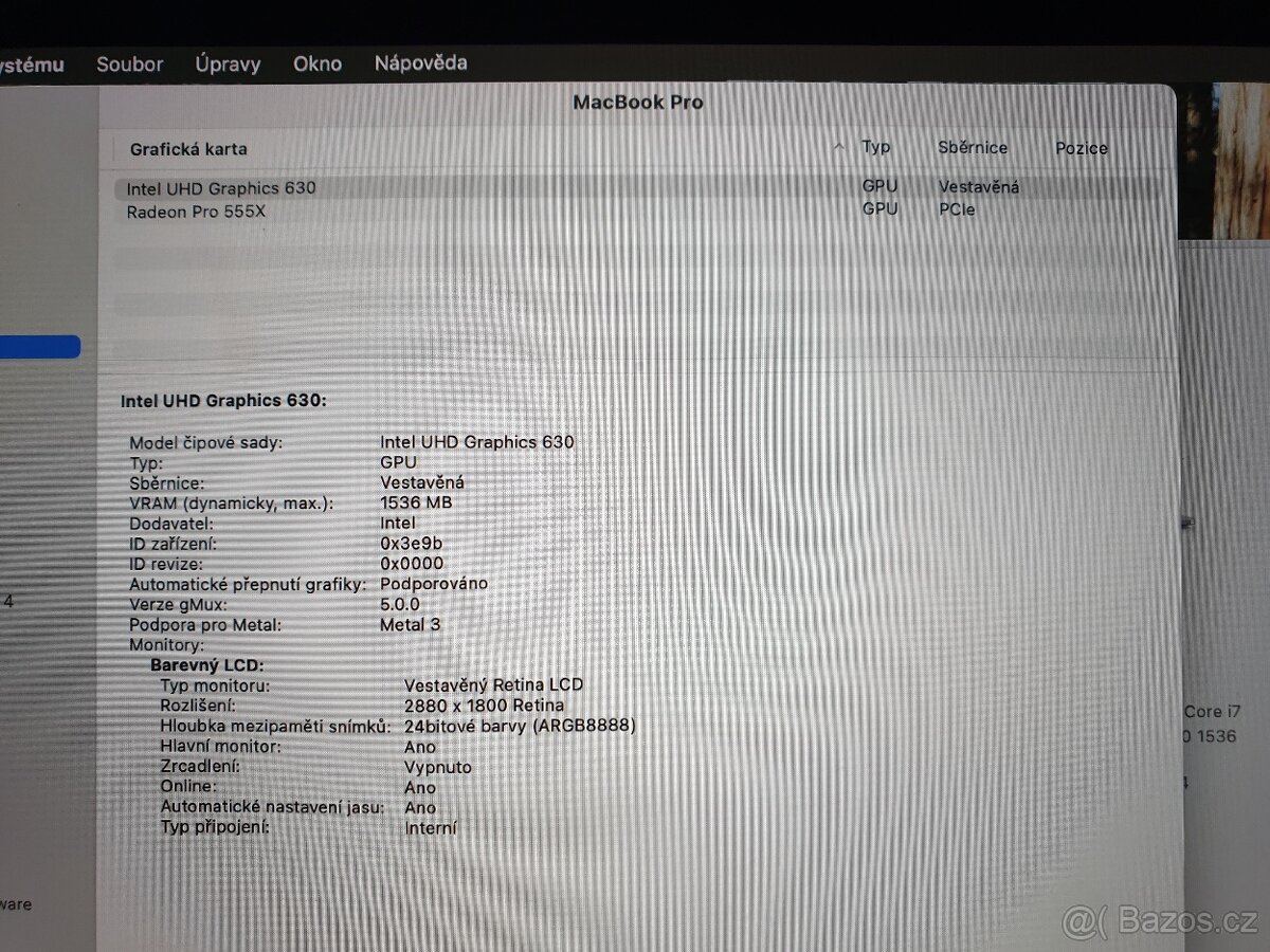 MacBook Pro 15" (2018) – i7, 16GB RAM, 256GB SSD - 13