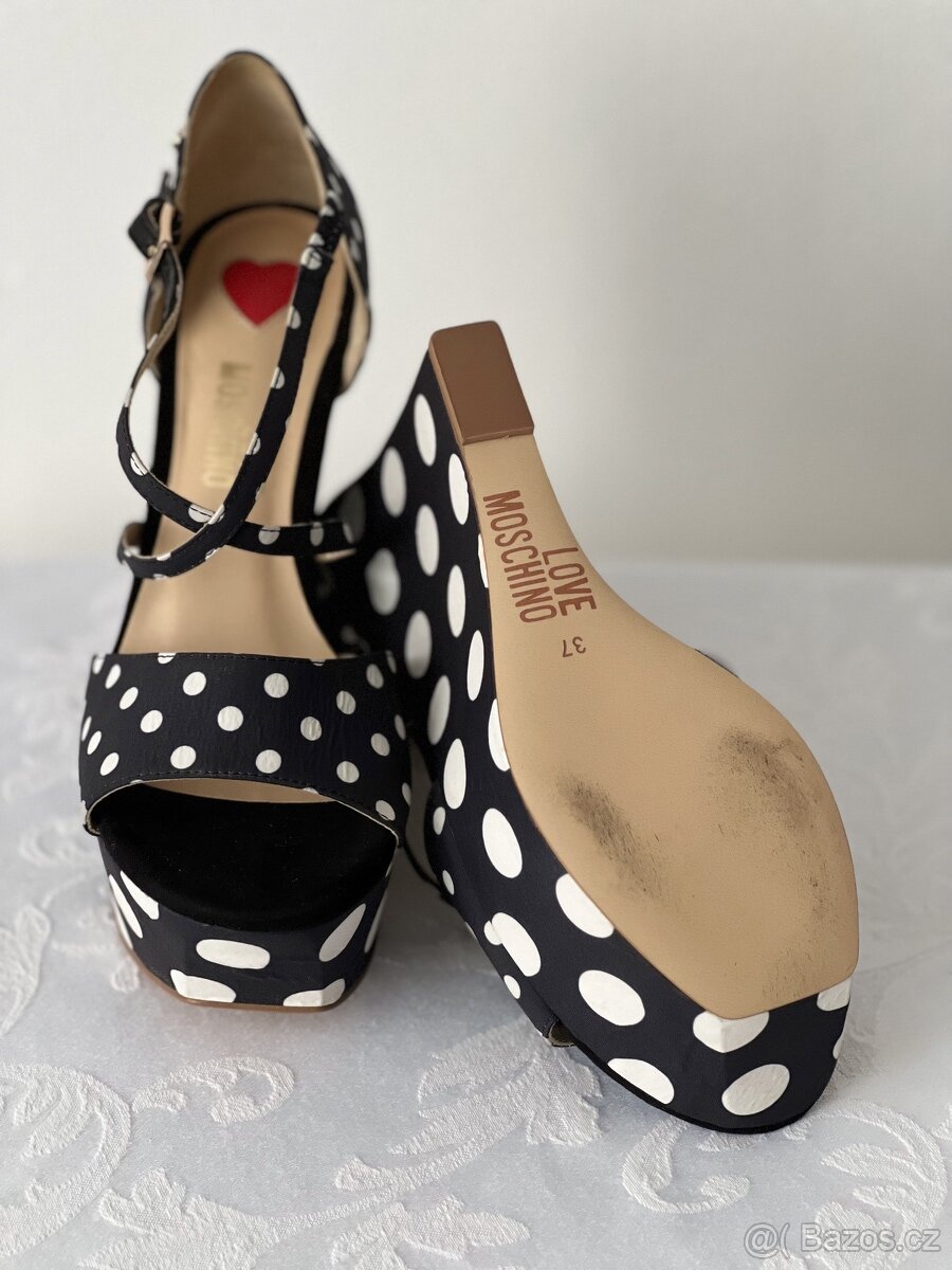 Moschino - dáms. nové boty na klínku – vel. 37 - 13