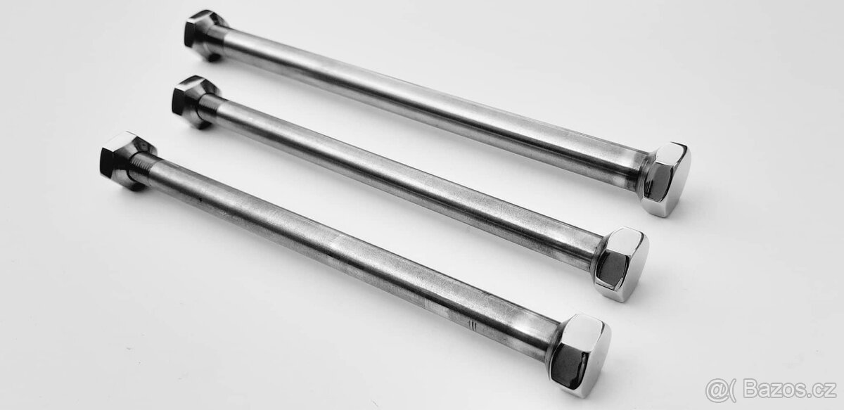 jawa 350 ohv, sv set šroubu z leštenej nereze - 13