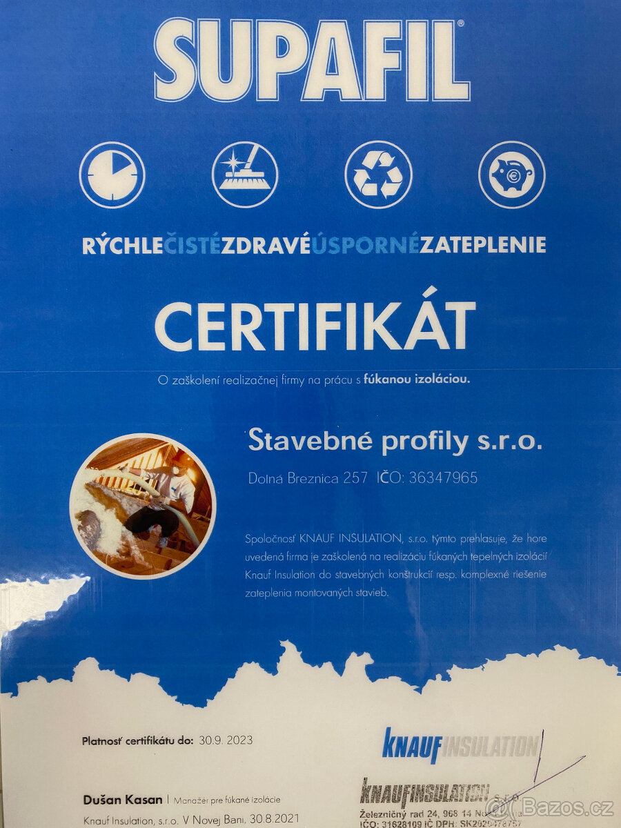 Pěnová i foukaná izolace Supafil anhydritový potěr - 13