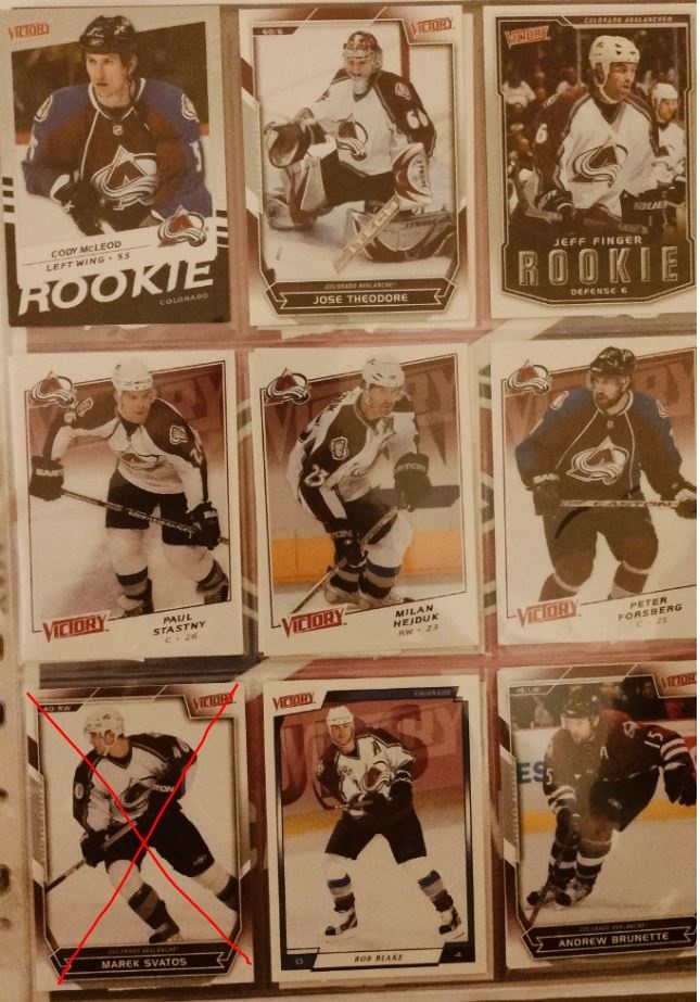 NHL hokejové karty VICTORY - 621 ks - TOP STAV - 13