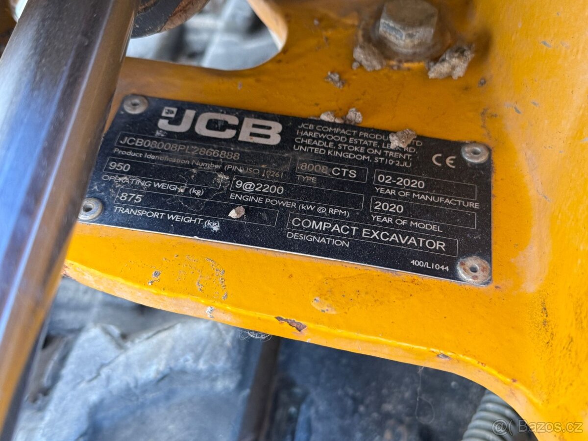 Prodám minibagr JCB 8008 CTS - 13
