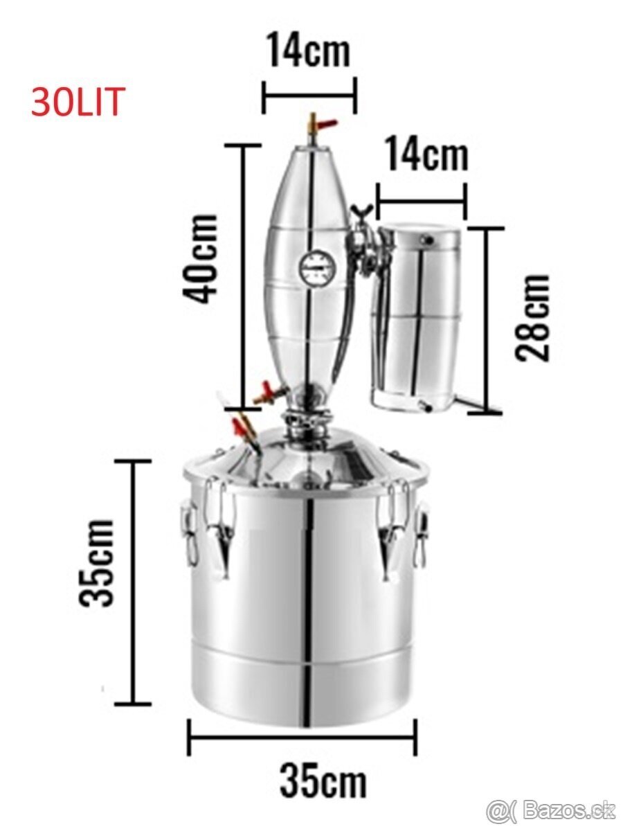 Domácí palírna-lihovar-destilátor-destilační přístroj - 13