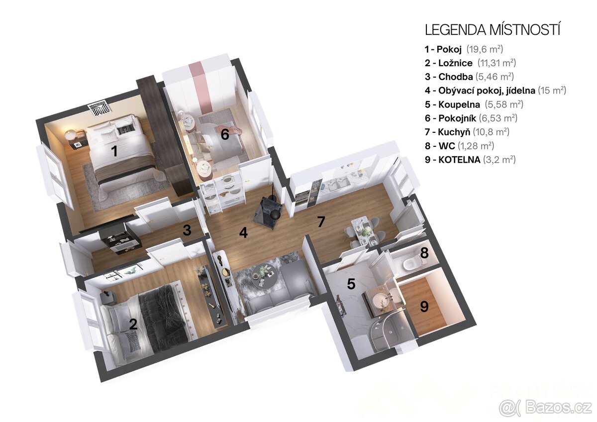 Dům 4+1 se zahradou na brněnském venkově, ev.č. 02524 - 13