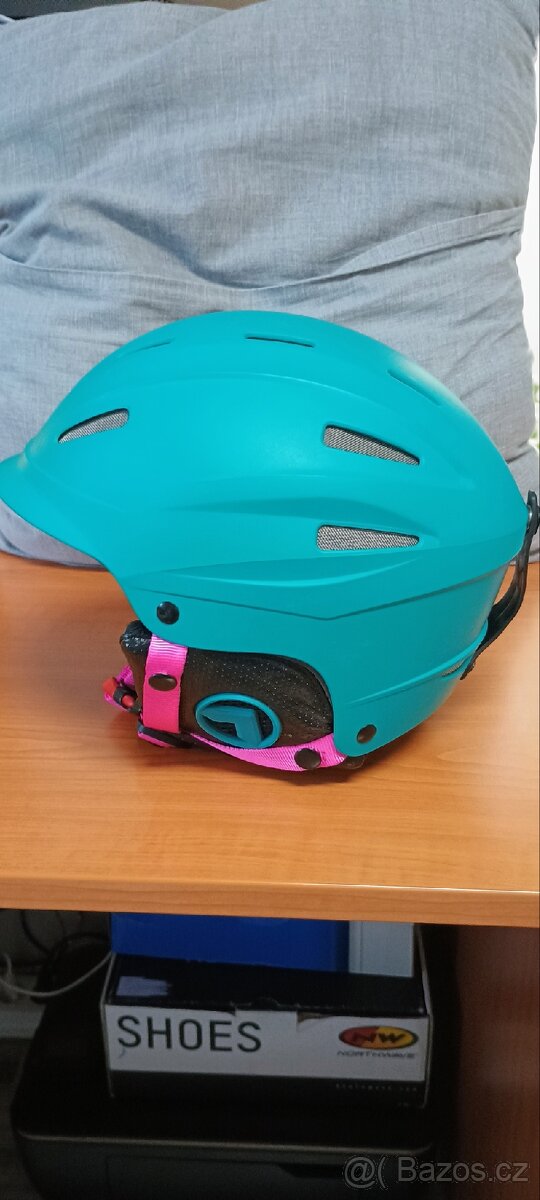 Lyžařská helma+brýle - 13