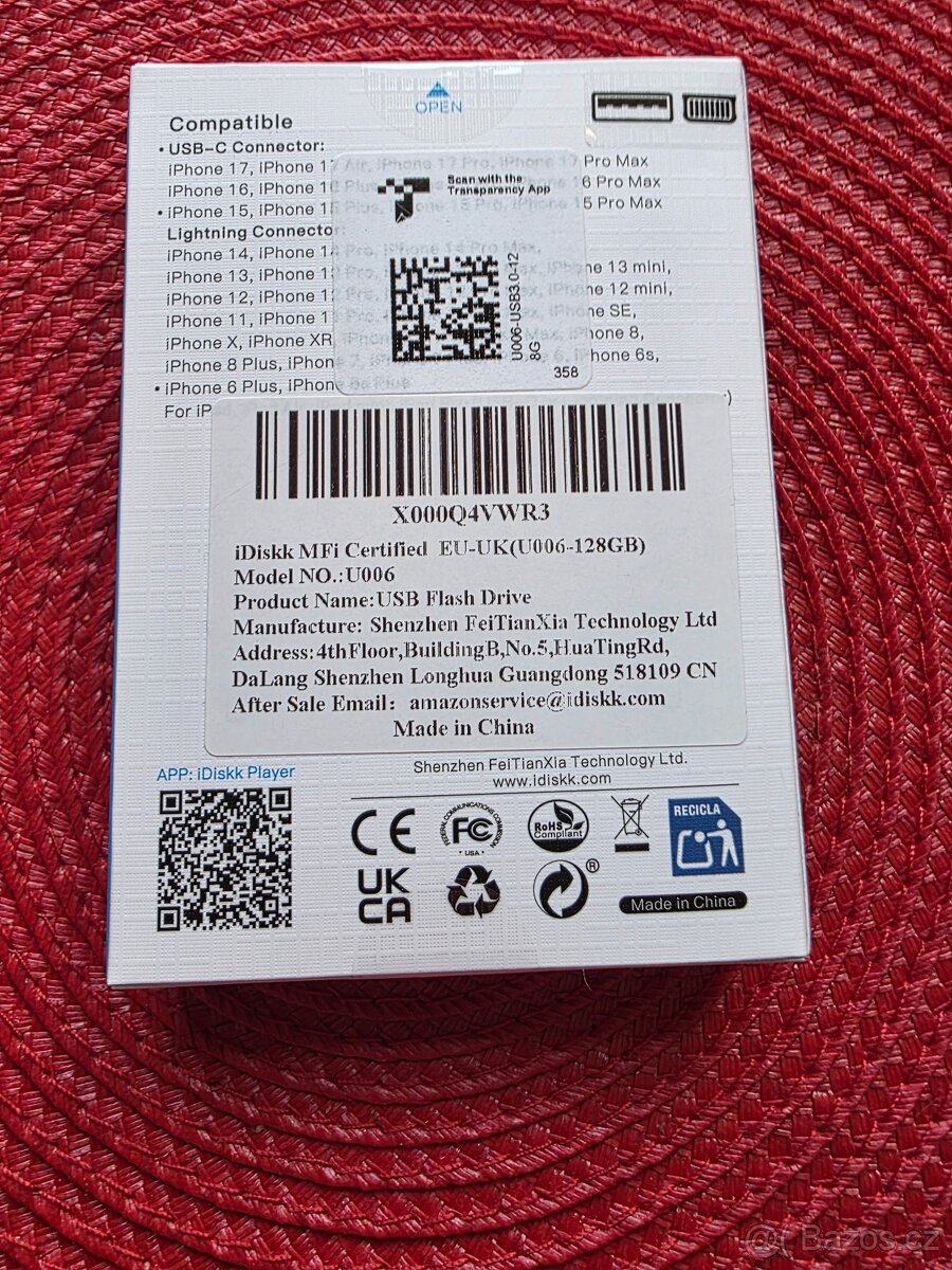 idiskk Flash disk 128 GB,3.0 pro Apple iPhone /iPad/Mac - 13