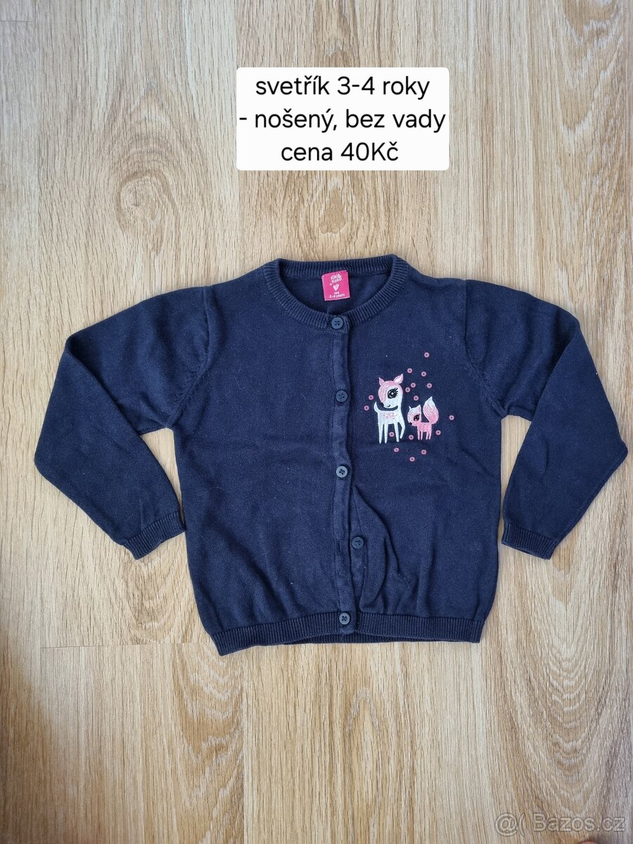Divci obleceni vel.98/104 trička, saty, mikiny, vesty - 13