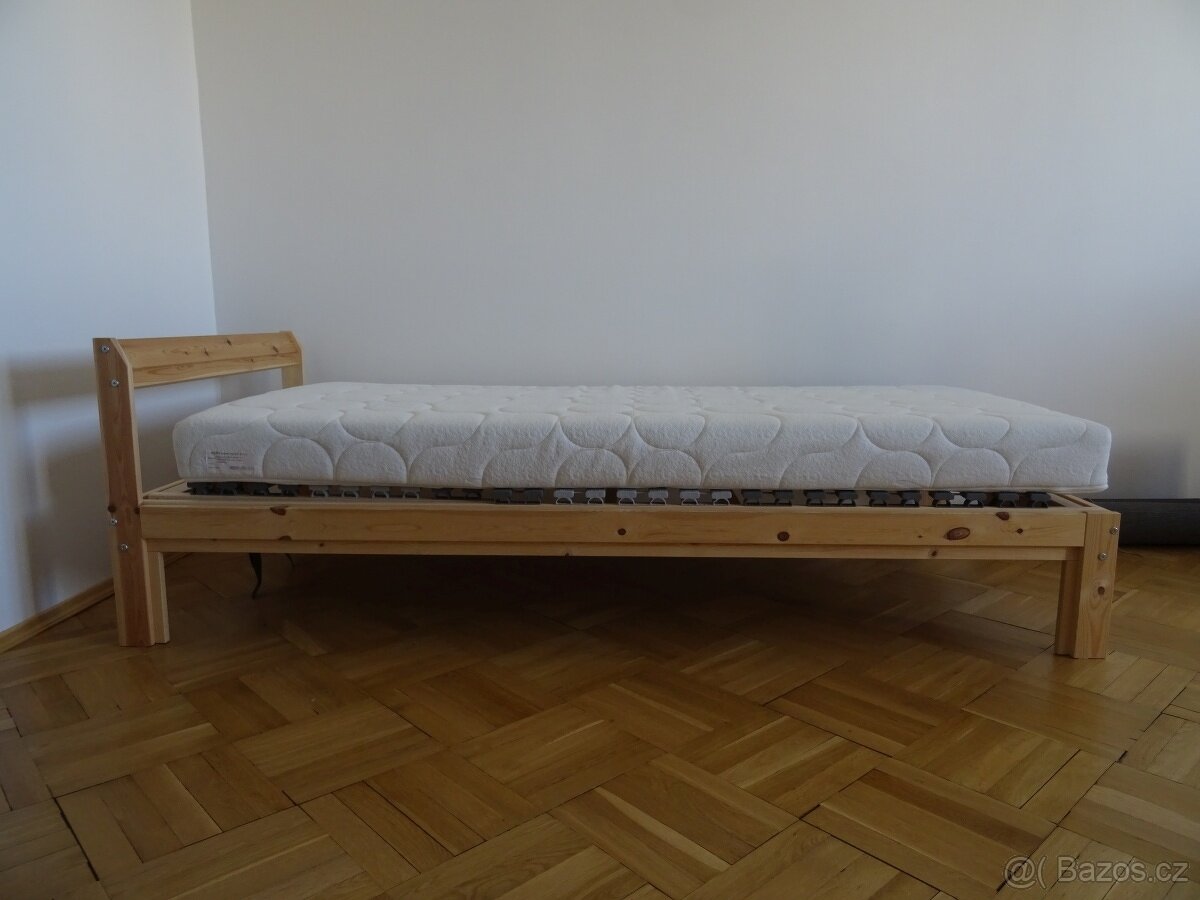 Postel IKEA s pol. roštem nová + matrace USNU - 13