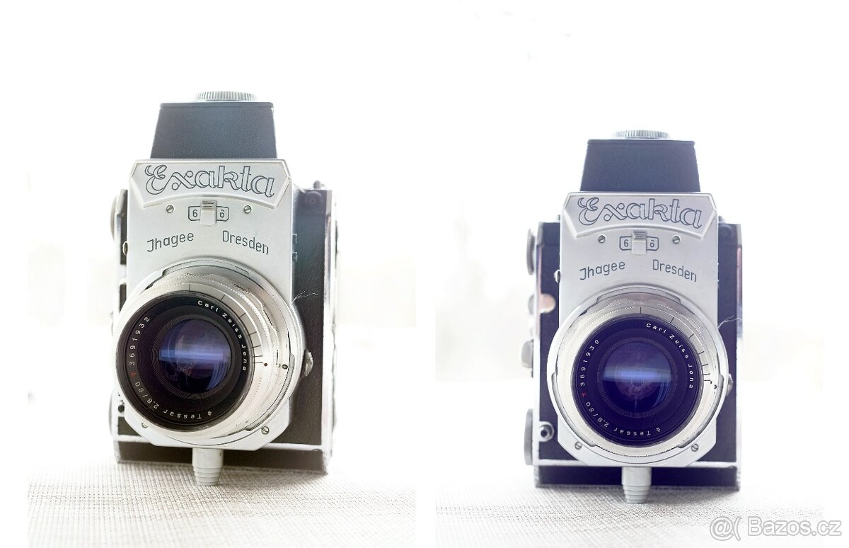 Raritní historický středoformát Exakta 66 Vertical - 13