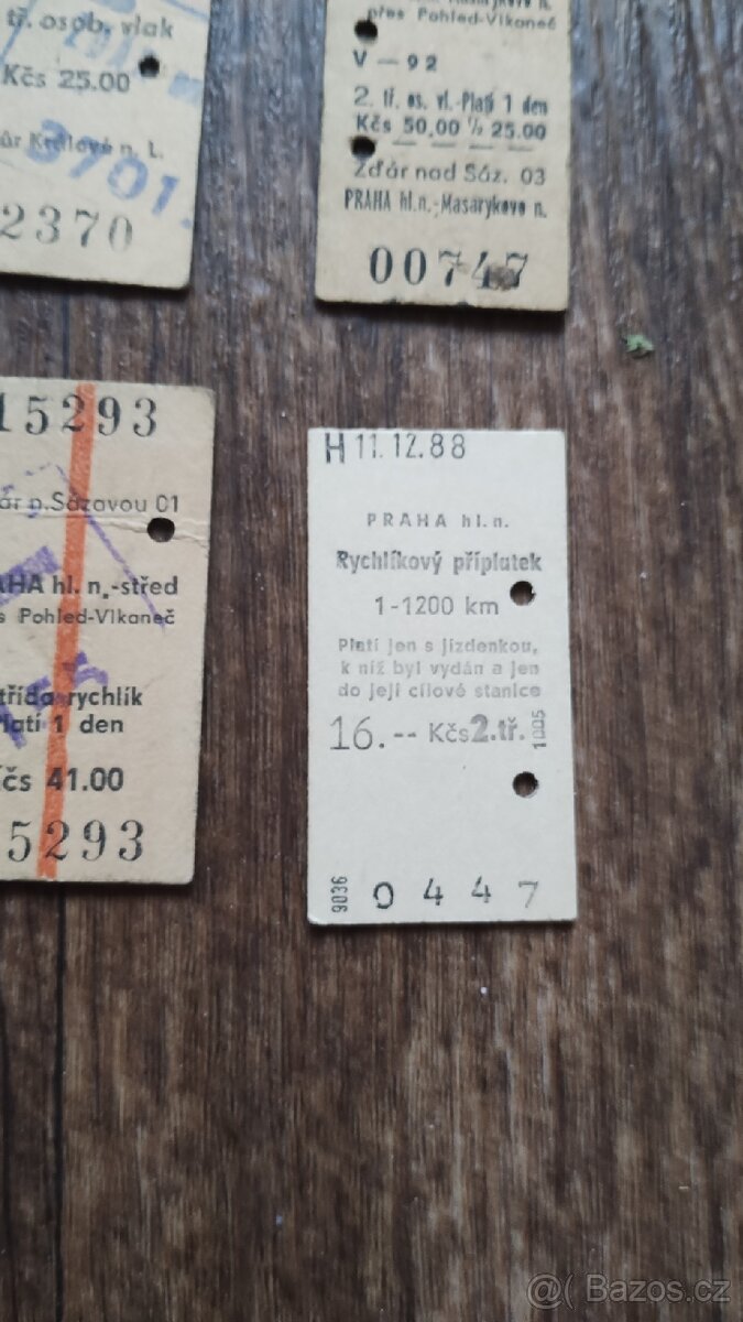 Kleště a jízdenky ČSD - 13
