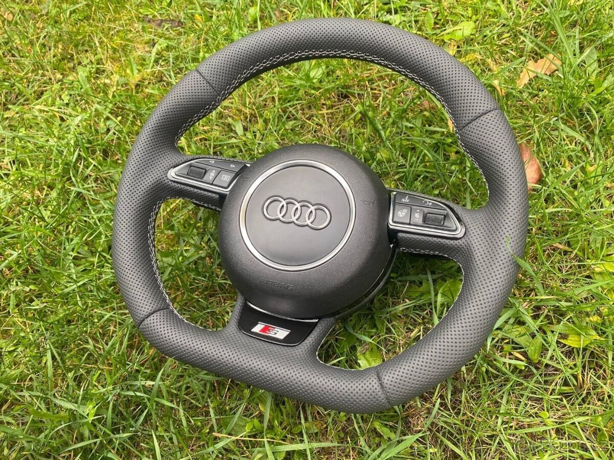 VYHRIVANY AUDI VOLANT ZREZANY - PERFOROVANA KUZE - 13