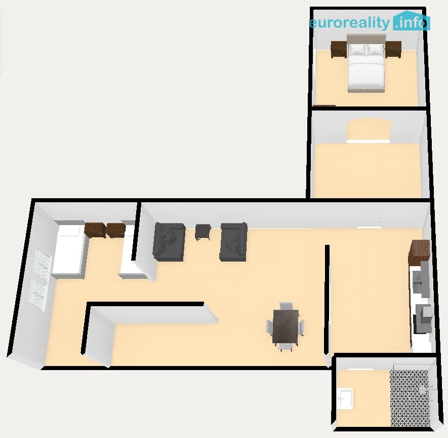 Pronájem, apartmán 2+1, 80 m2, Plzeň - město, ul. Zbrojnická - 13