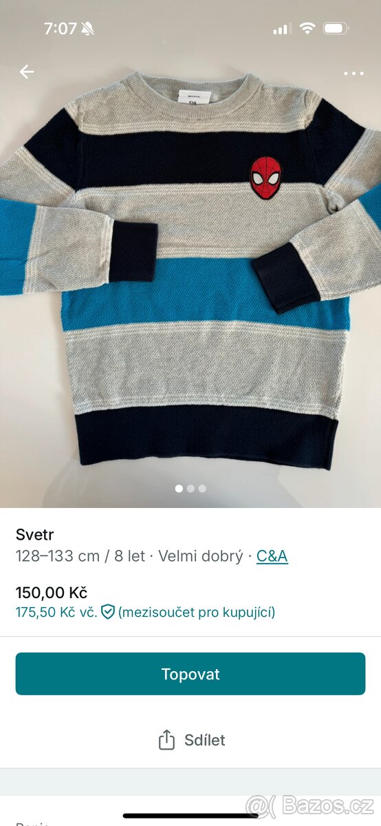 Oblečení kluk 128-134 - 13