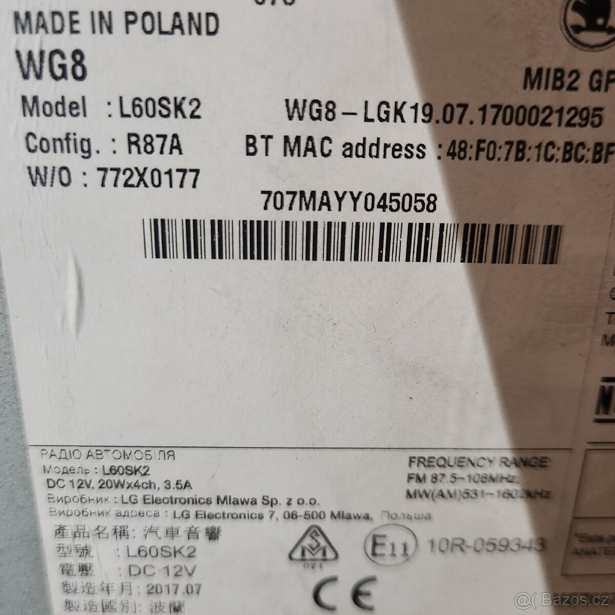 ŠKODA OCTAVIA III MIB2 MP3 SD BLUETOTH APPLE CAR - 13