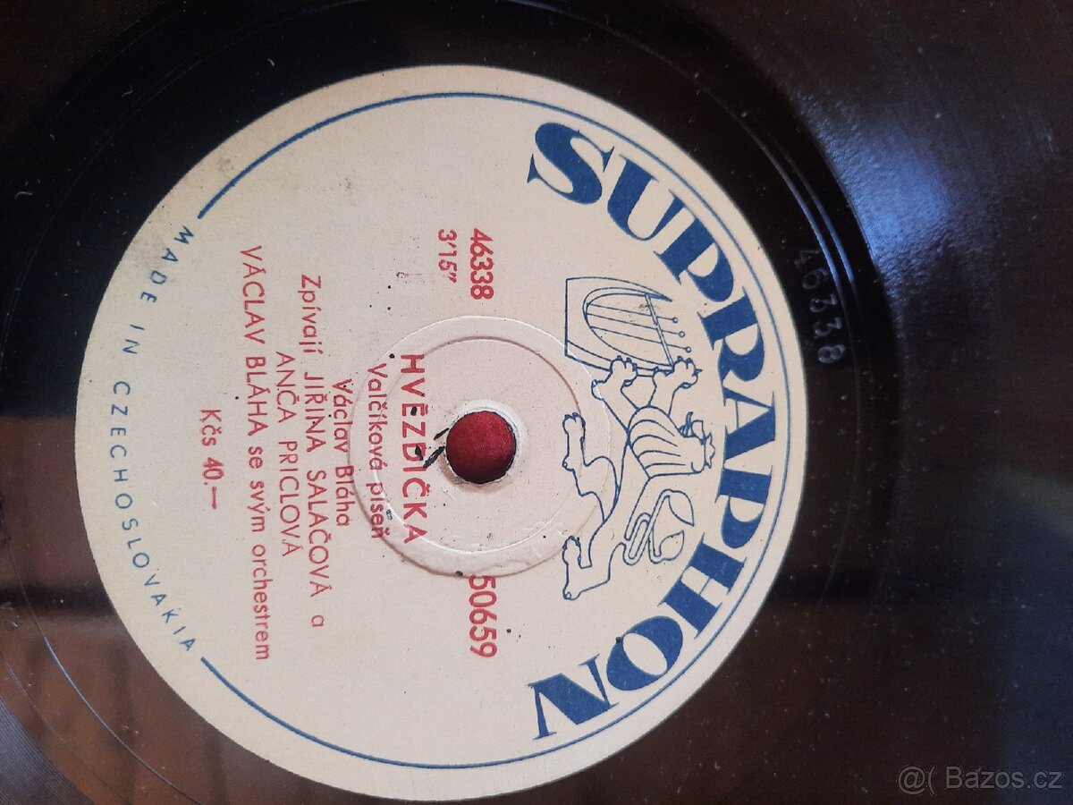 SUPRAPHON,ULTRAPHON historické gramodesky 50léta - 13