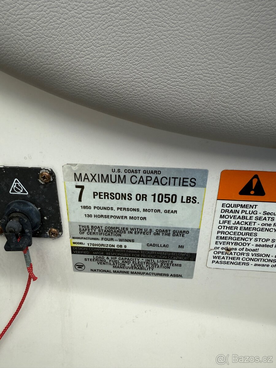 Motorový člun four winns horizon 170 - 13