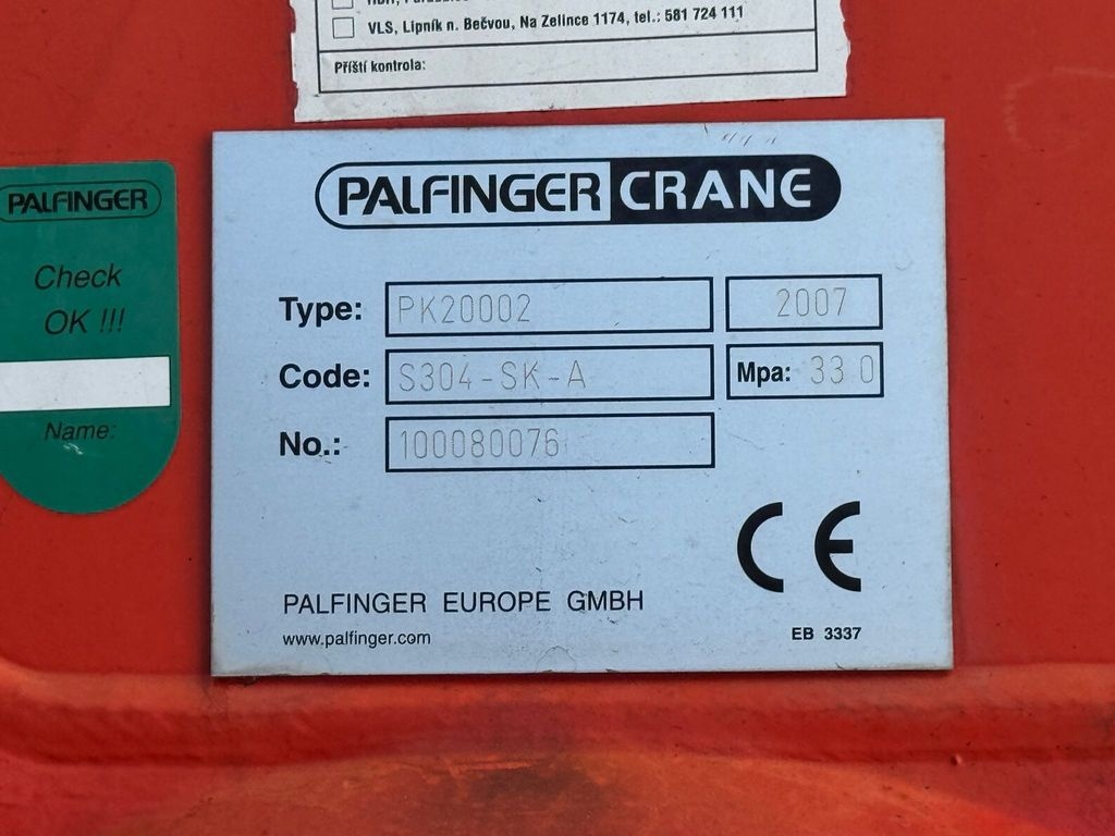 DAF XF 105.460 SC Palfinger PK 20002 + SVAN CHTP 18 - 13