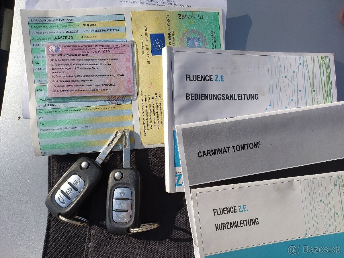 Elektromobil Renault Fluence Z.E. r.v.2012, dojazd 50km - 13