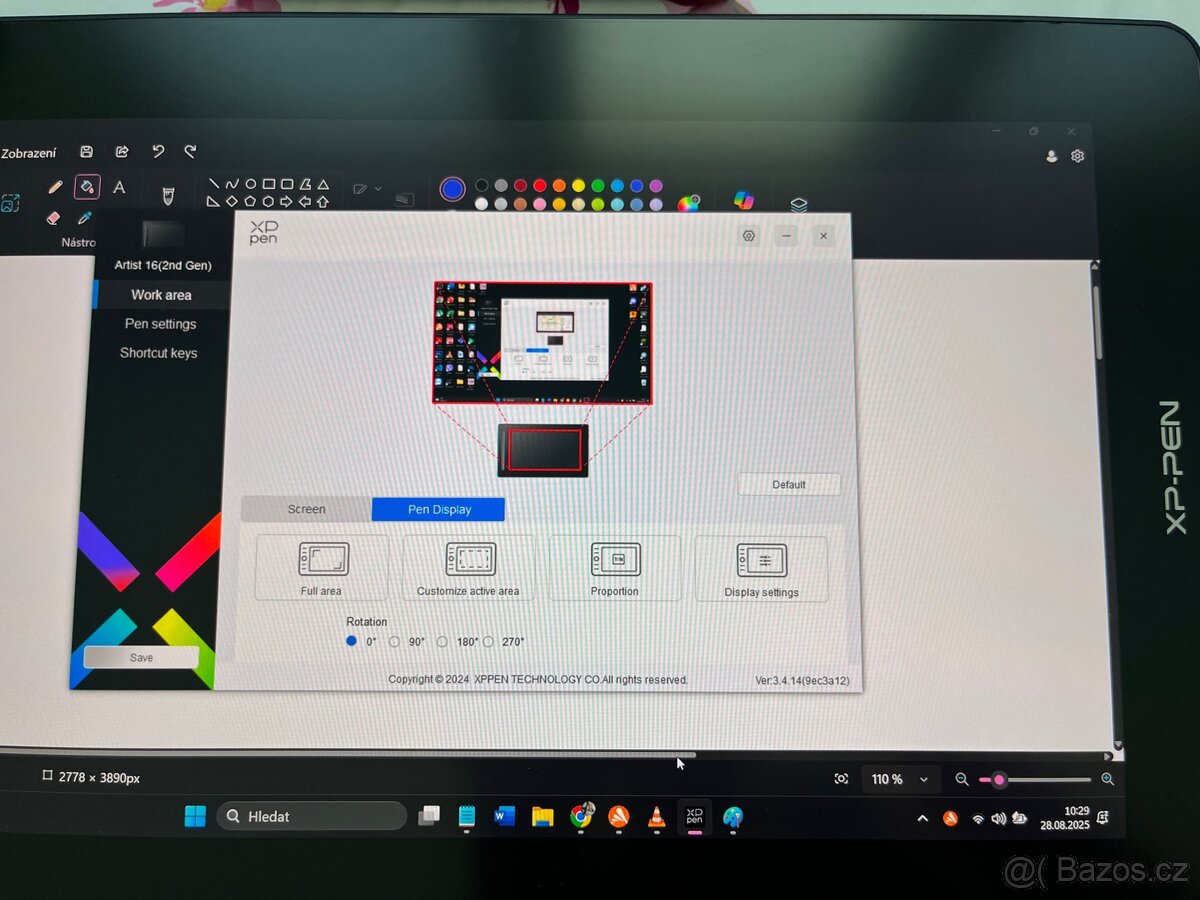 Nový grafický tablet Xp-Pen Artist 16 2nd gen - 13