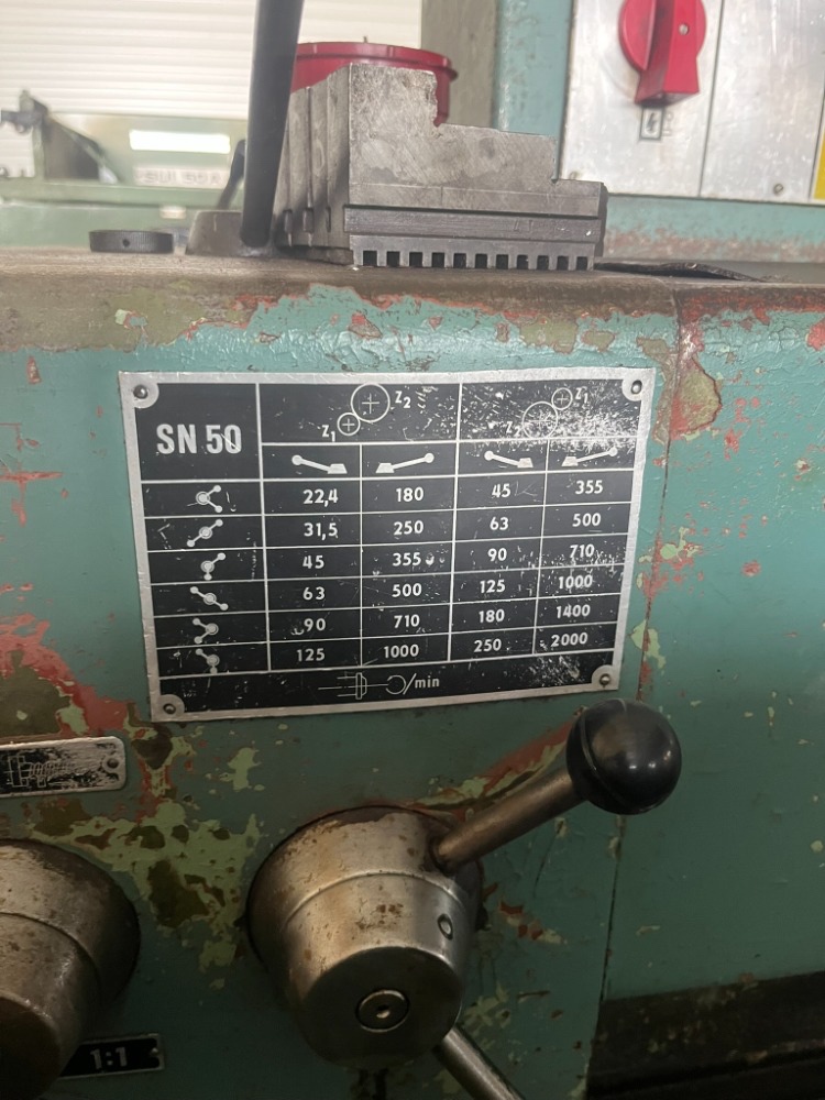 162. Hrotový soustruh SN 50B/1000 - 13