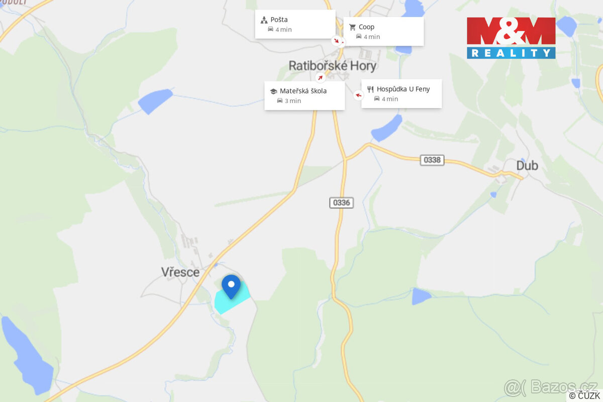 Prodej pole, 46982 m², Vřesce - Ratibořské Hory - 13