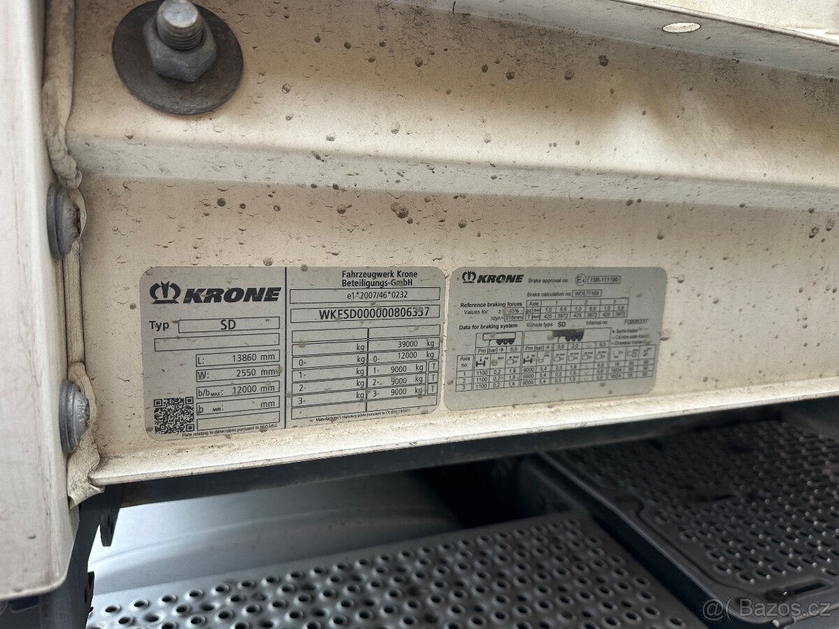 Krone SD,bočnicový,Standart,naves,2017 - 13