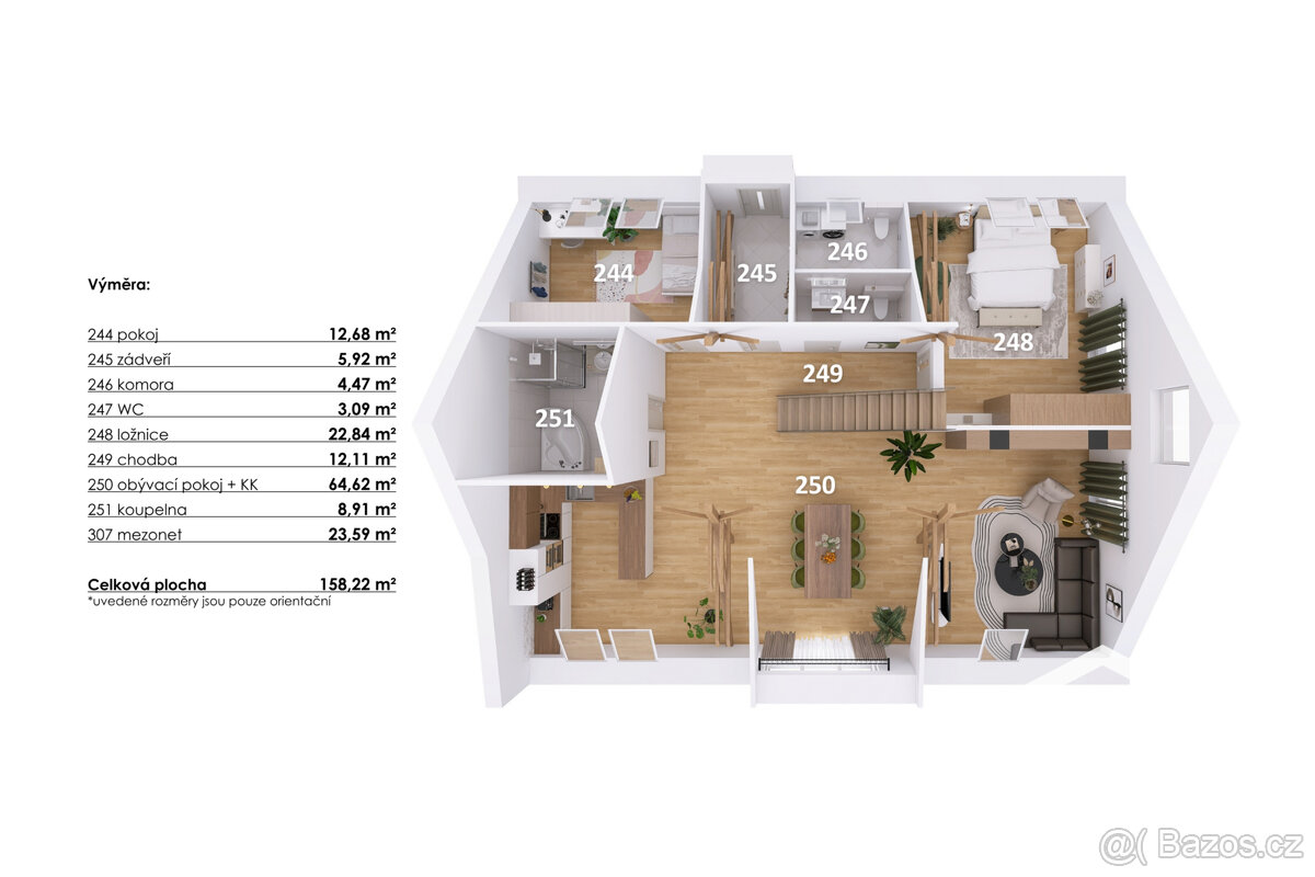 Prodej loftového bytu 5+kk, 162 m² - Hodonice - 13