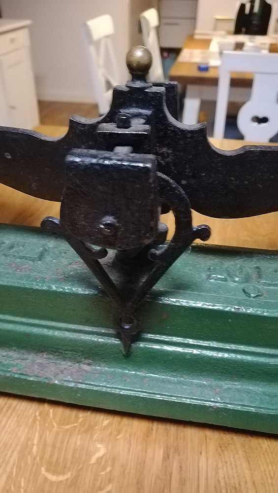 STAROŽITNÉ SECESNÍ KUCHYŇSKÉ VÁHY ROBERVAL FRANCIE - 13