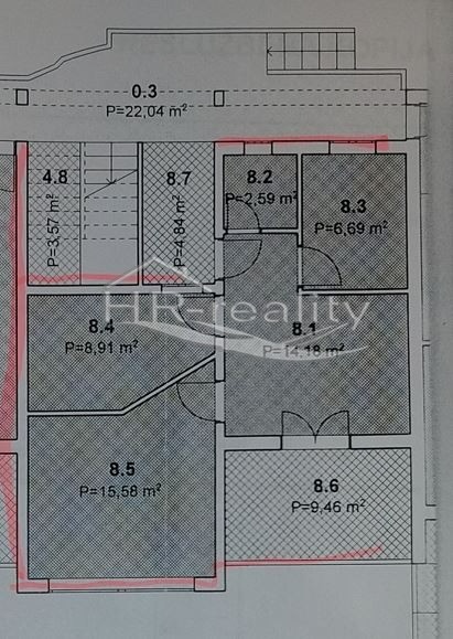 Stara Novalja – zariadený apartmán len 70m od mora - 13