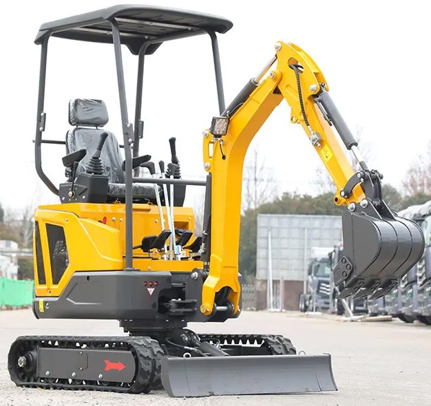 Minibagr 1,6t – Laidong 16kW, joysticky, hodně příslušenství - 13