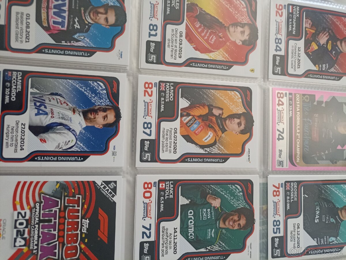 Kartičky F1 různé ročníky. - 13