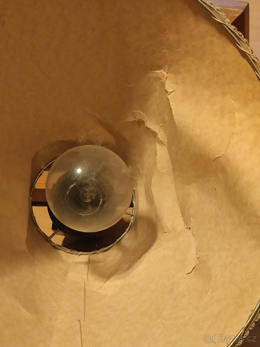 Lampa s poličkou nebo polička s lampou retro 200,- Kč - 13