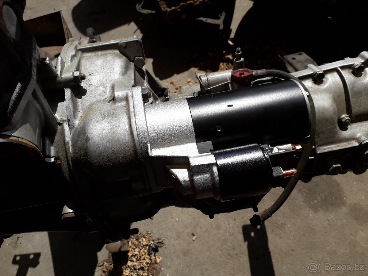 Zástavba starteru s planetovým převodem do agregátu Š120 - 13