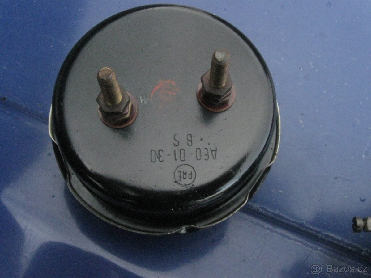 ZETOR 25 - Super 50 Tlakoměr 0-16kg/cm2 + ampermetr +/-30A - 13